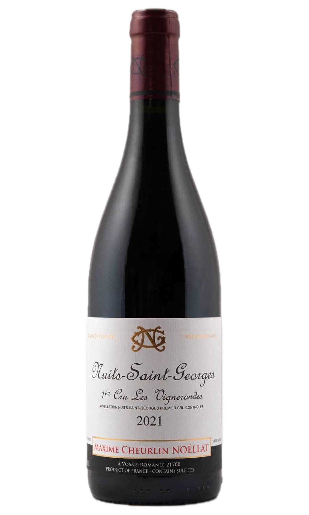 Bottle of Maxime Cheurlin Noellat, Nuits Saint Georges 1er Cru "Les Vignerondes", 2021 - Red Wine - Flatiron Wines & Spirits - New York