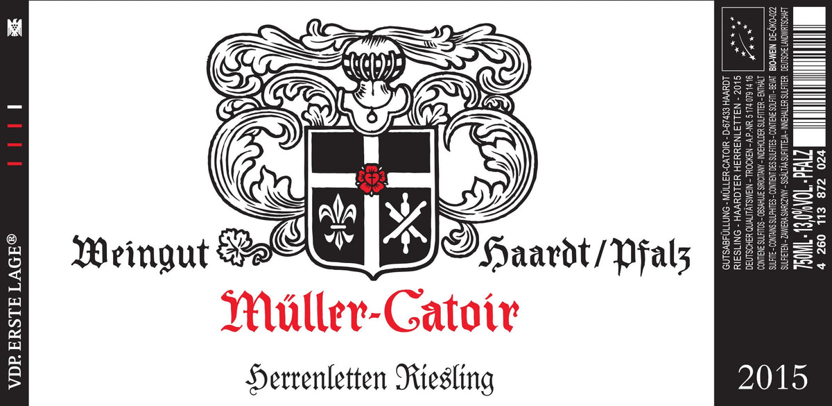 Bottle of Muller-Catoir, Haardter Herrenletten Riesling Erste Lage Trocken, 2023 (Pre-Arrival, ETA Late Fall 2026) - White Wine - Flatiron Wines & Spirits - New York
