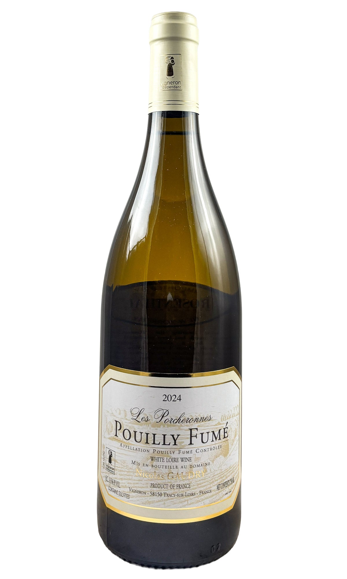 Bottle of Nicolas Gaudry, Pouilly-Fume "Les Porcheronnes", 2024 - White Wine - Flatiron Wines & Spirits - New York