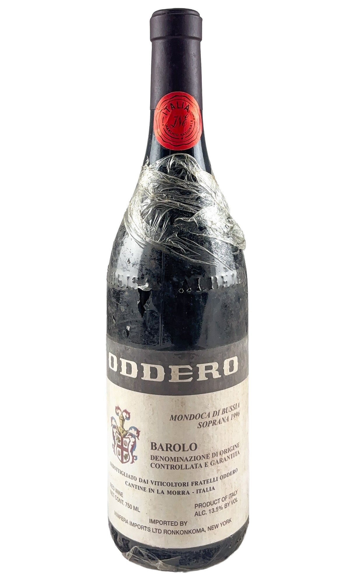 Bottle of Oddero, Barolo Vigna Mondoca Bussia, 1996 - Red Wine - Flatiron Wines & Spirits - New York