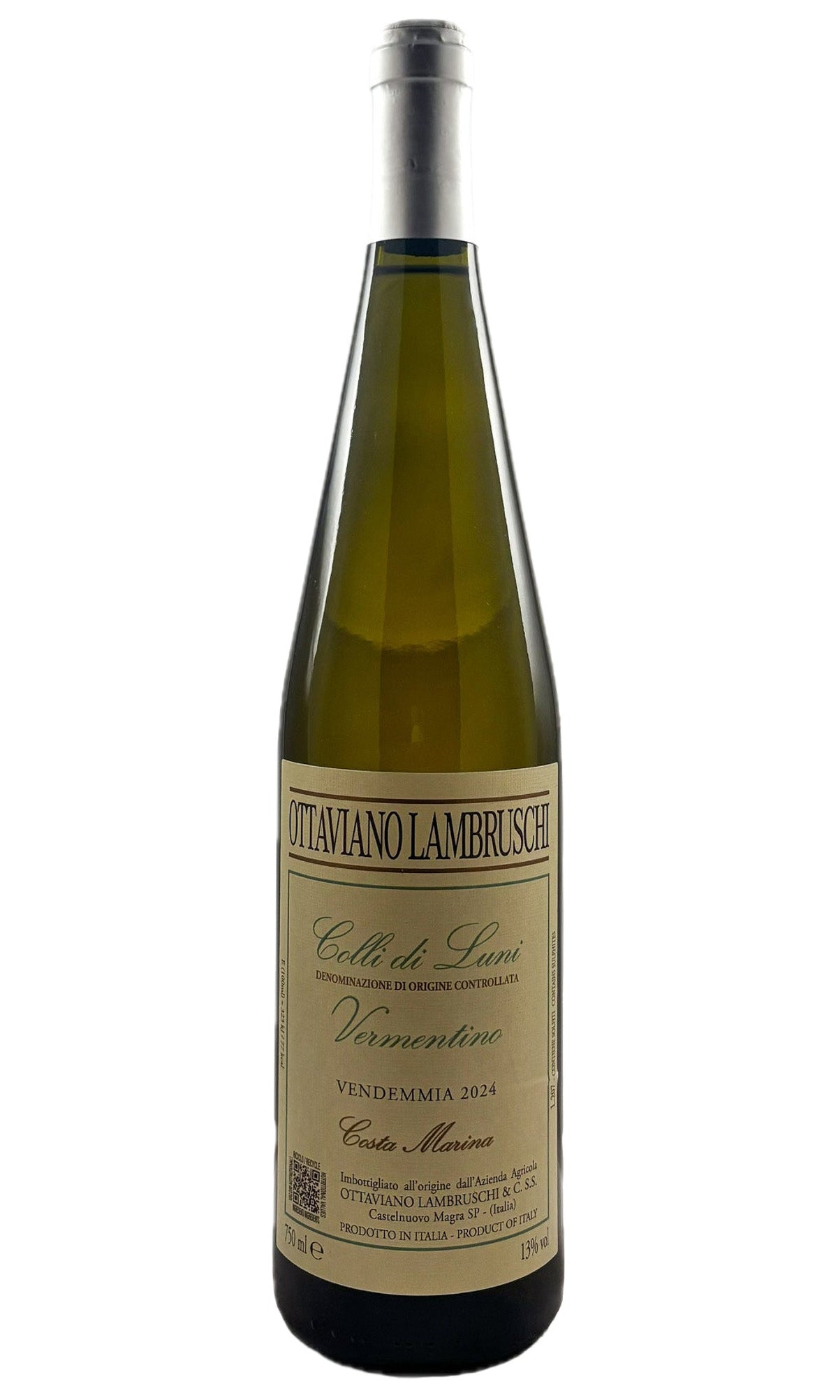 Bottle of Ottaviano Lambruschi, Vermentino Costa Marina, 2024 - White Wine - Flatiron Wines & Spirits - New York