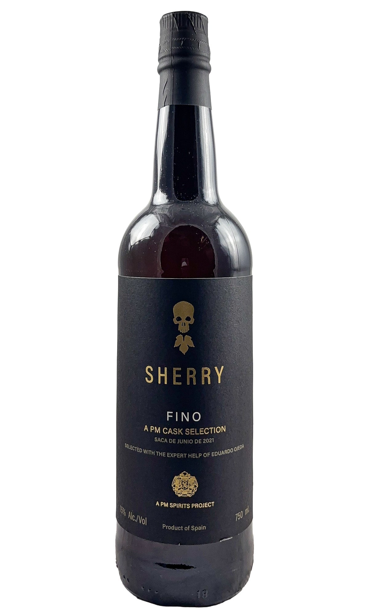 Bottle of PM Spirits Project, Cask Selection Fino Sherry, NV (Pre-Sale, Wine Arrives 2/19) - Fortified Wine - Flatiron Wines & Spirits - New York