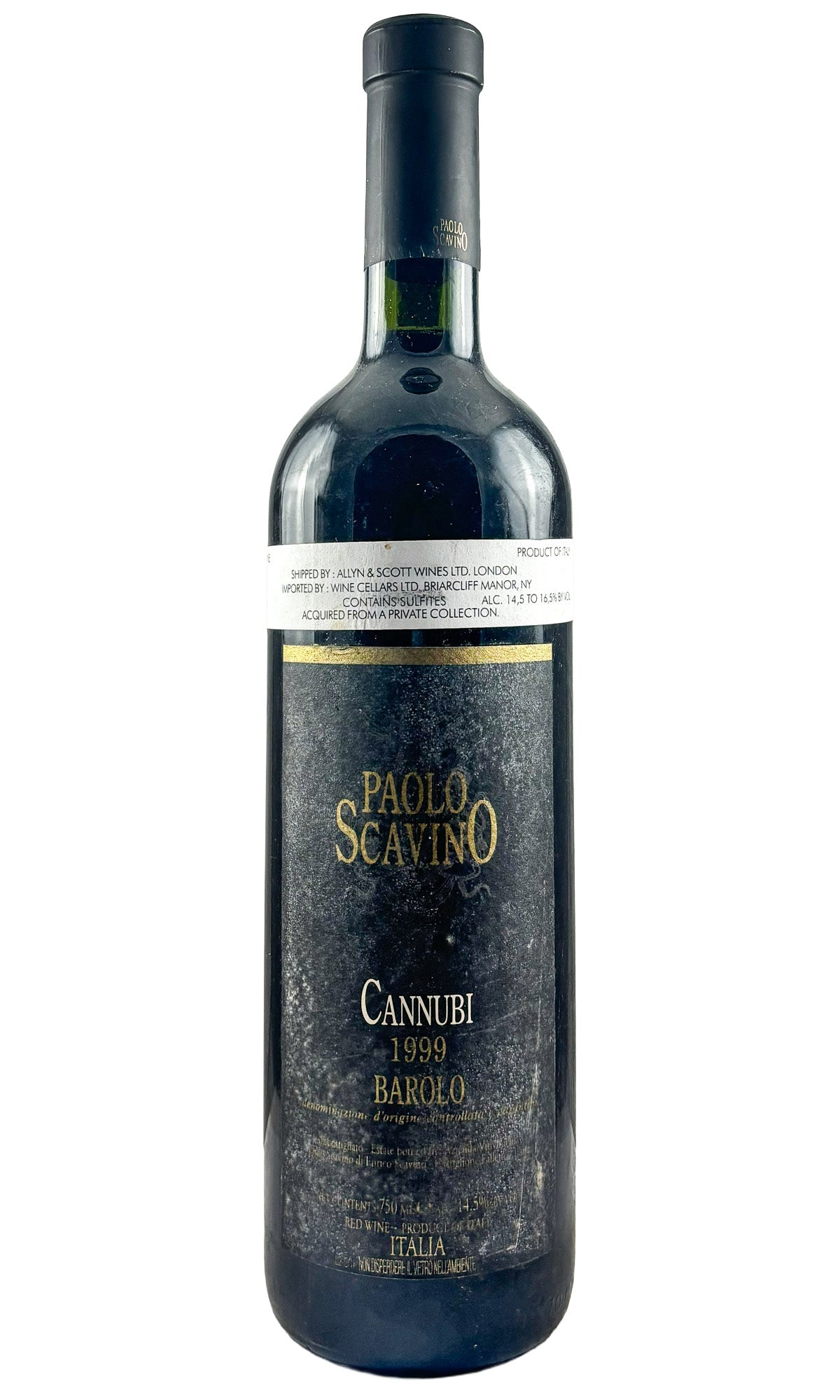 Bottle of Paolo Scavino, Barolo, Cannubi 1999 - Red Wine - Flatiron Wines & Spirits - New York