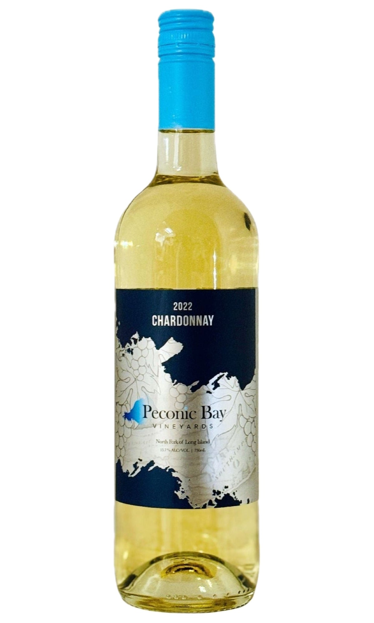 Bottle of Peconic Bay Vineyards, Chardonnay Steel Fermented, 2022 - White Wine - Flatiron Wines & Spirits - New York