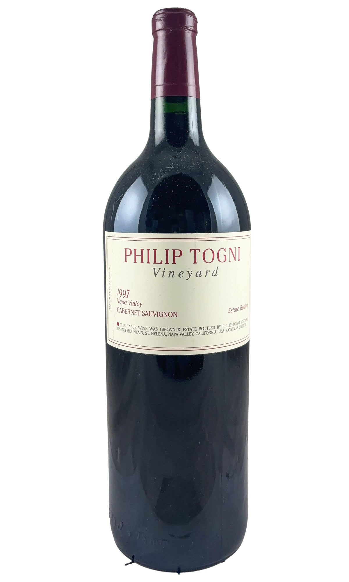 Bottle of Philip Togni, Cabernet Sauvignon, 1997 (1.5L) - Red Wine - Flatiron Wines & Spirits - New York