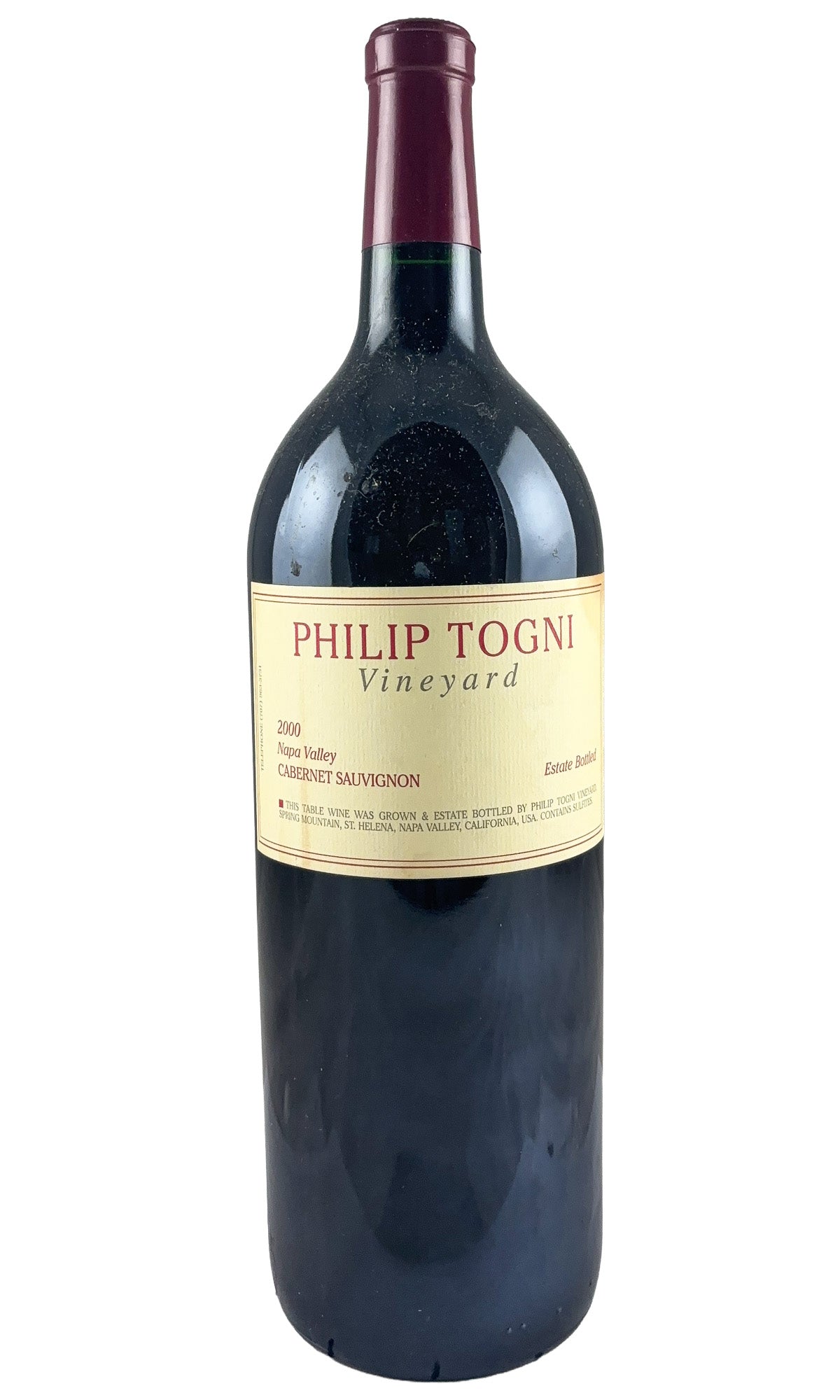 Bottle of Philip Togni, Cabernet Sauvignon, 2000 (1.5L) - Red Wine - Flatiron Wines & Spirits - New York