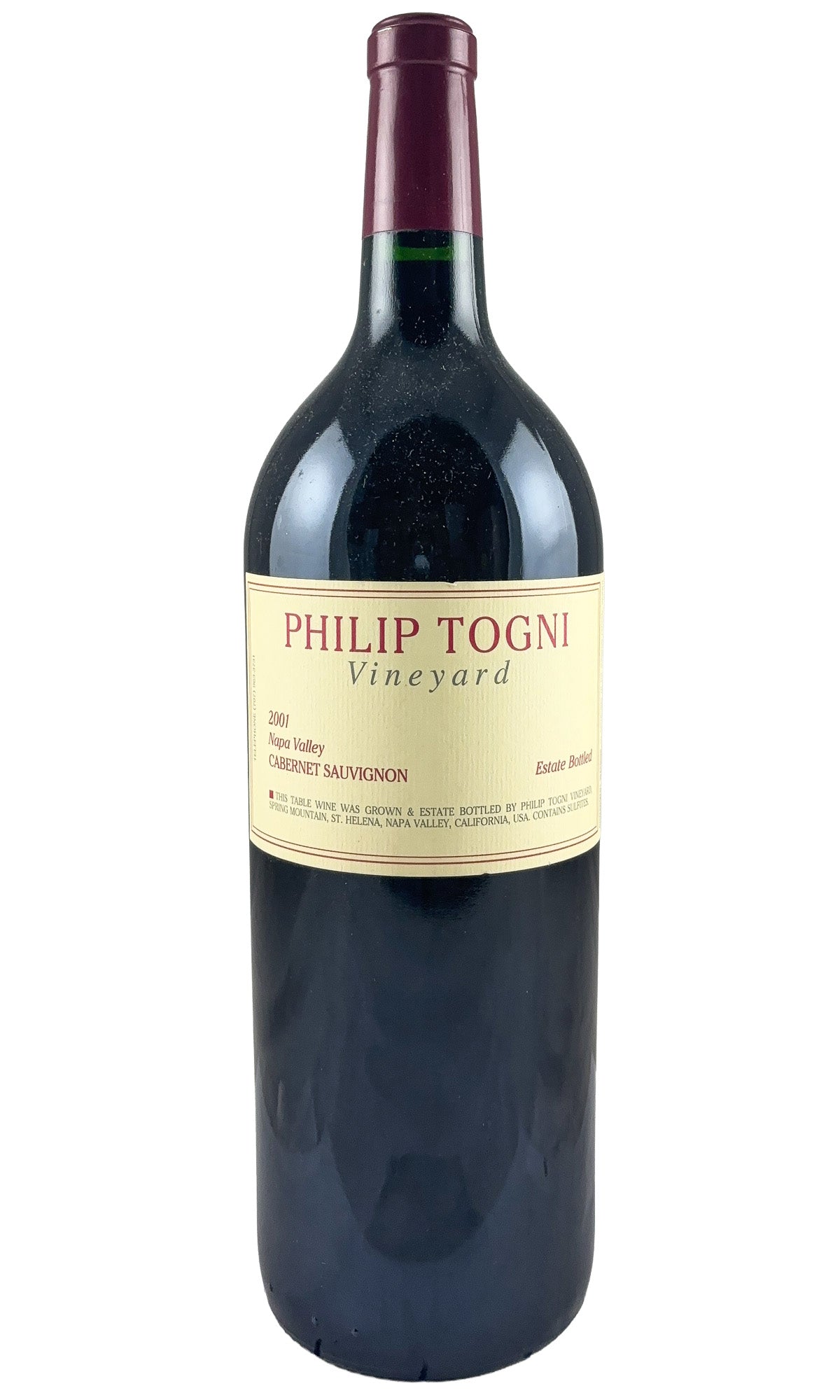 Bottle of Philip Togni, Cabernet Sauvignon, 2001 (1.5L) - Red Wine - Flatiron Wines & Spirits - New York