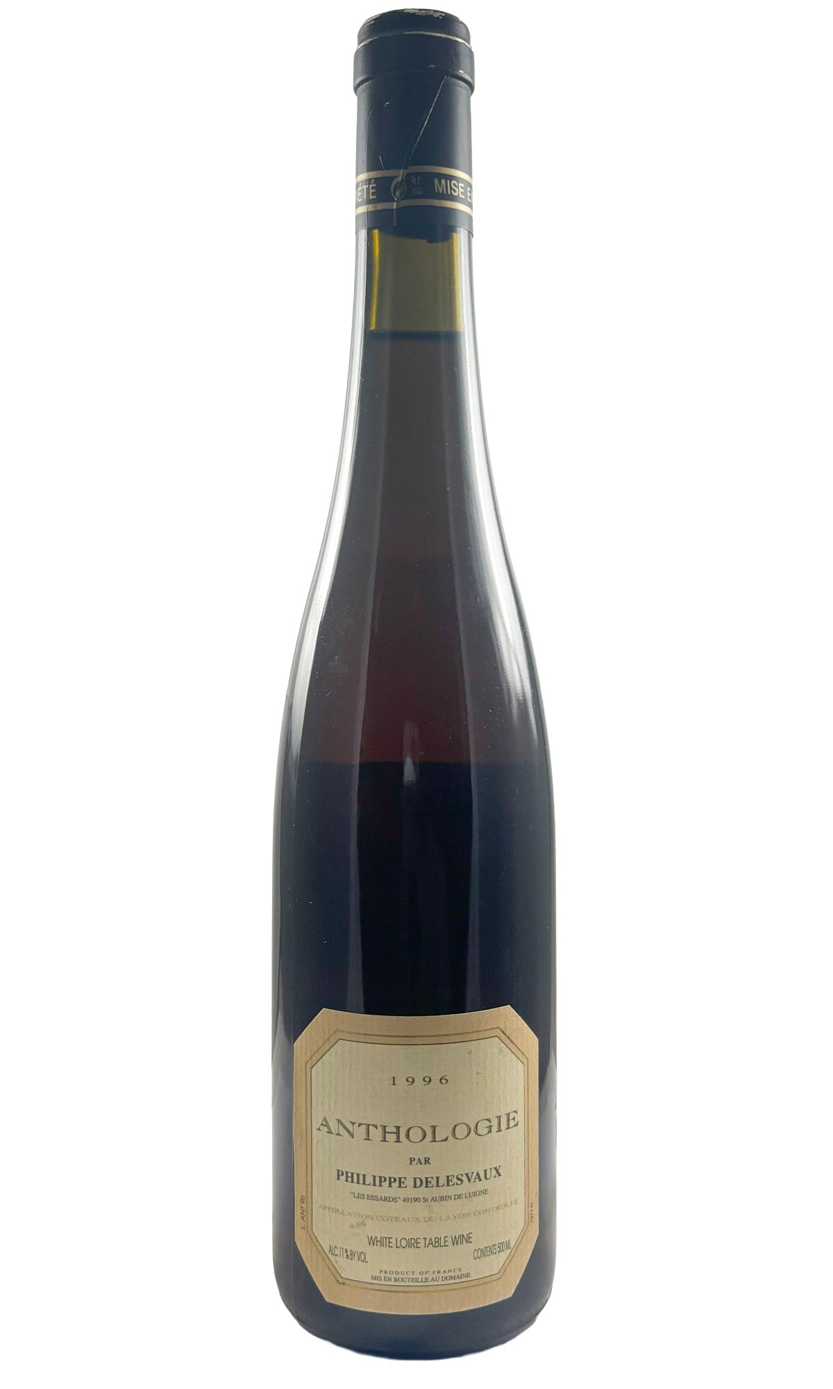 Bottle of Philippe Delesvaux, Coteaux du Layon Anthologie, 1996 (500ml) - Red Wine - Flatiron Wines & Spirits - New York