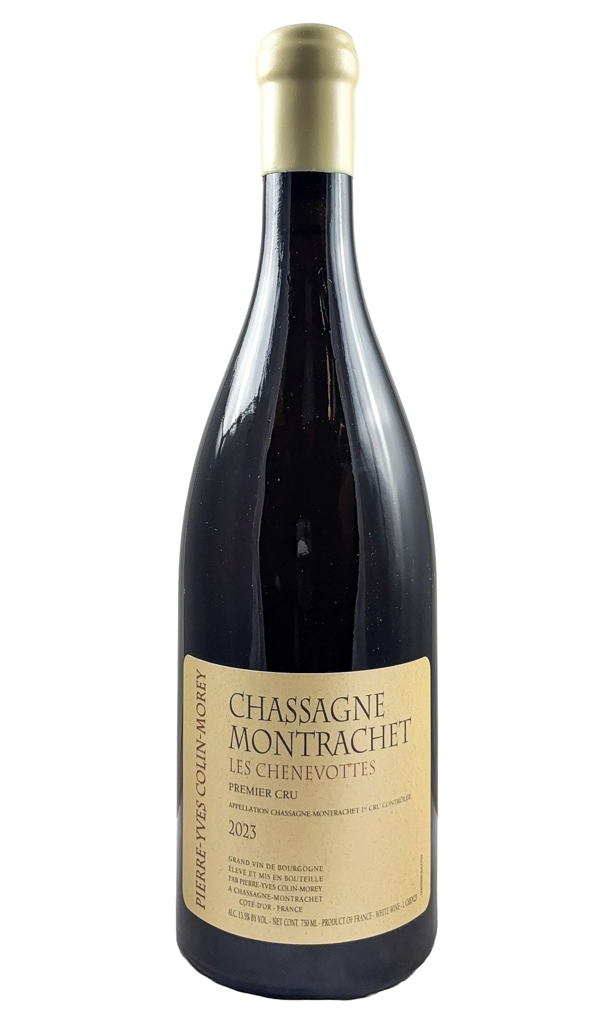 Bottle of Pierre-Yves Colin-Morey (PYCM), Chassagne-Montrachet 1er Cru "Les Chenevottes", 2023 - White Wine - Flatiron Wines & Spirits - New York