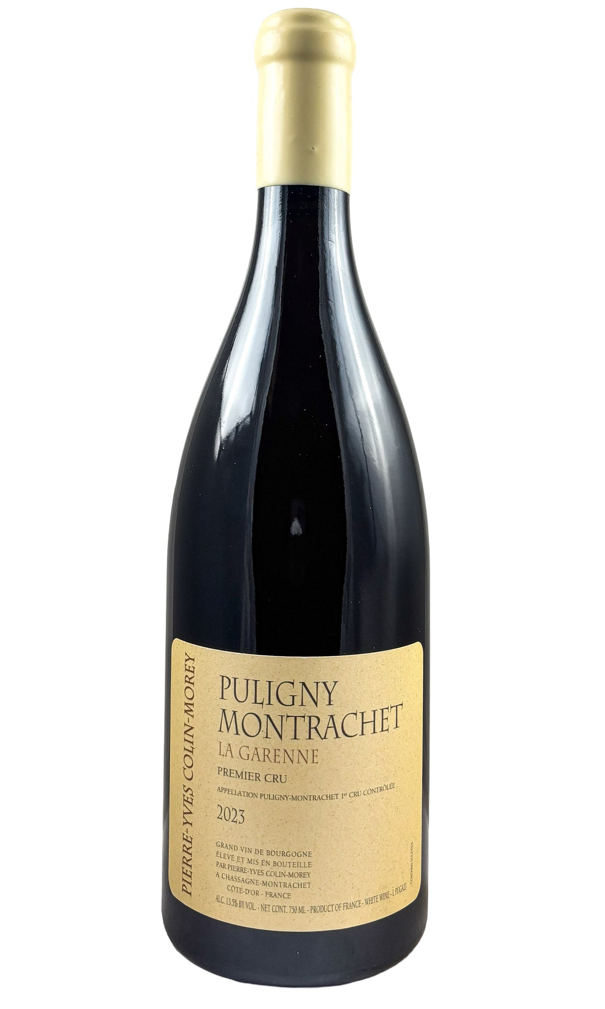 Bottle of Pierre-Yves Colin-Morey (PYCM), Puligny-Montrachet 1er "Les Garennes", 2023 - White Wine - Flatiron Wines & Spirits - New York