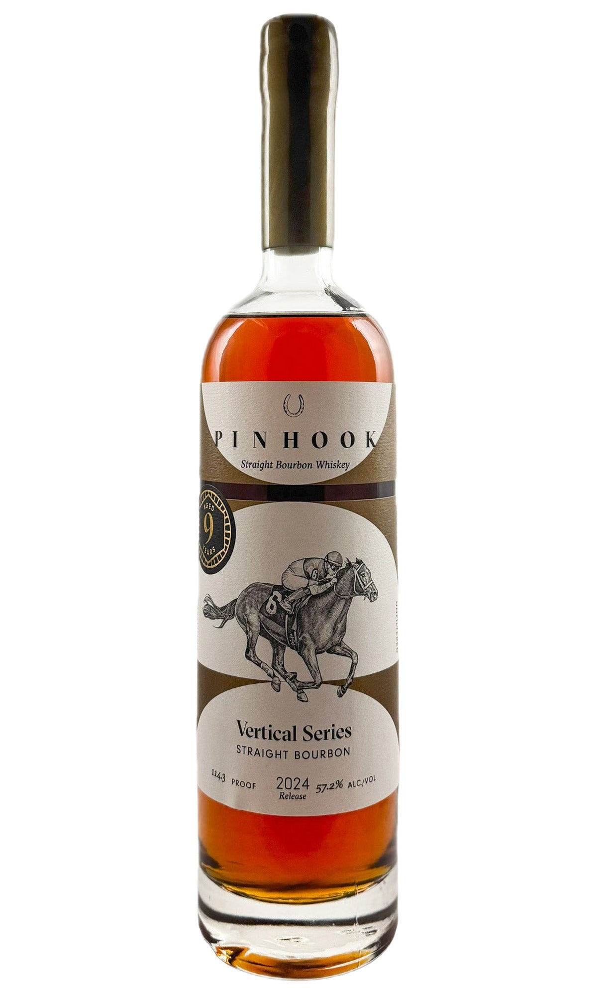 Bottle of Pinhook, Vertical Series Bourbon — 9 Year Old Bourbon (gold cap), NV - Spirit - Flatiron Wines & Spirits - New York