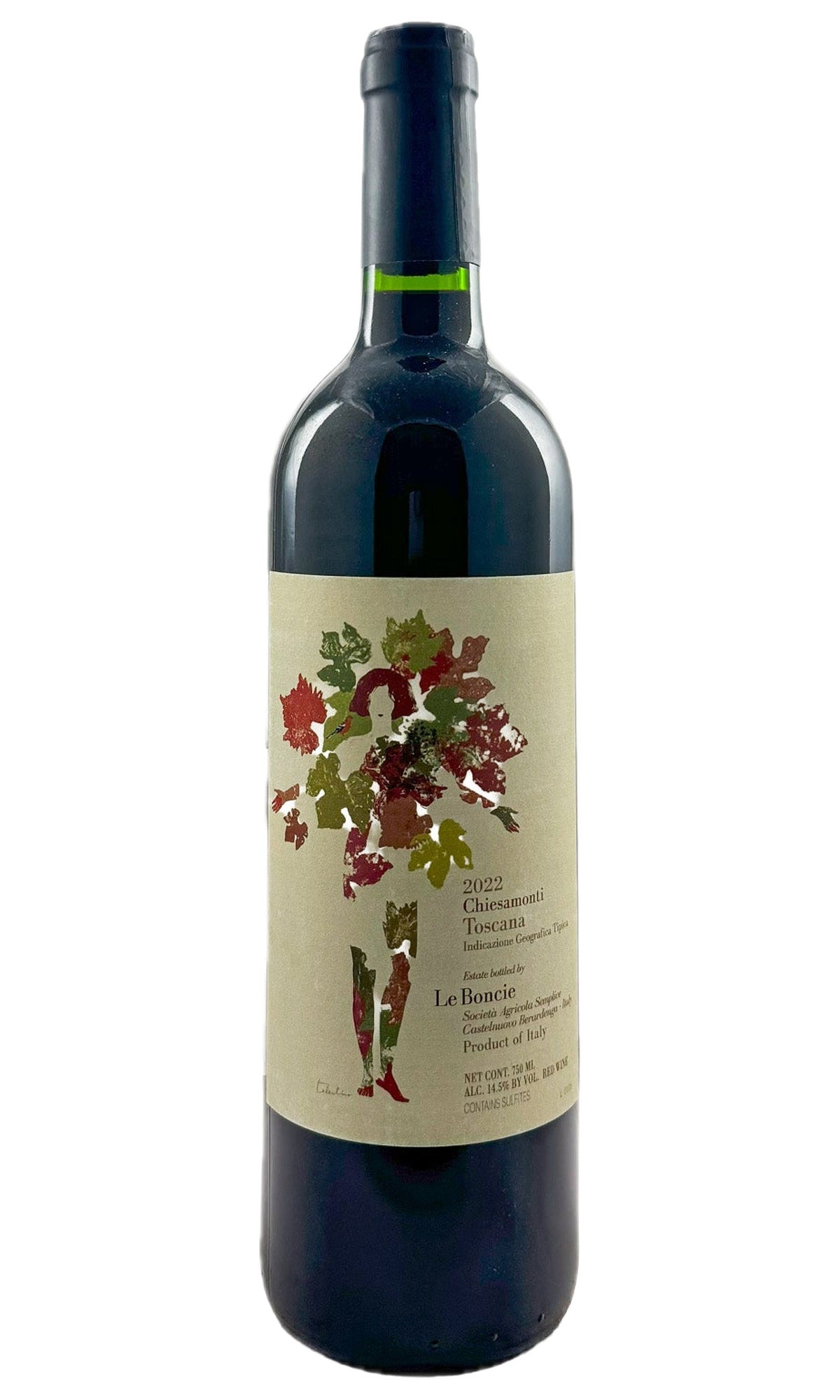 Bottle of Podere Le Boncie, Chiesamonti Rosso di Toscana , 2022 - Red Wine - Flatiron Wines & Spirits - New York