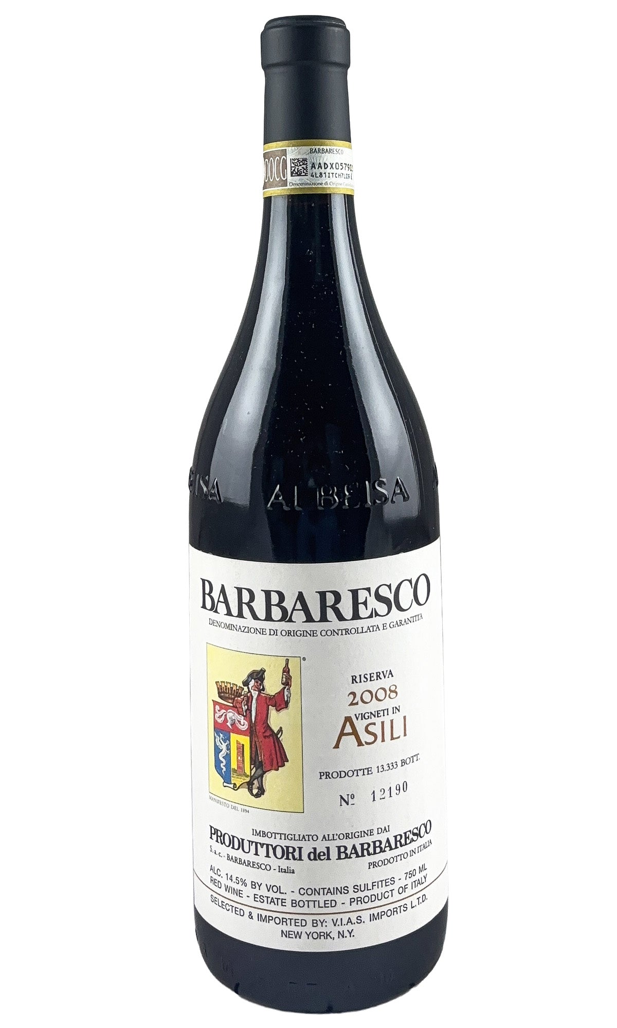 Bottle of Produttori del Barbaresco, Barbaresco Asili Riserva, 2008 - Red Wine - Flatiron Wines & Spirits - New York