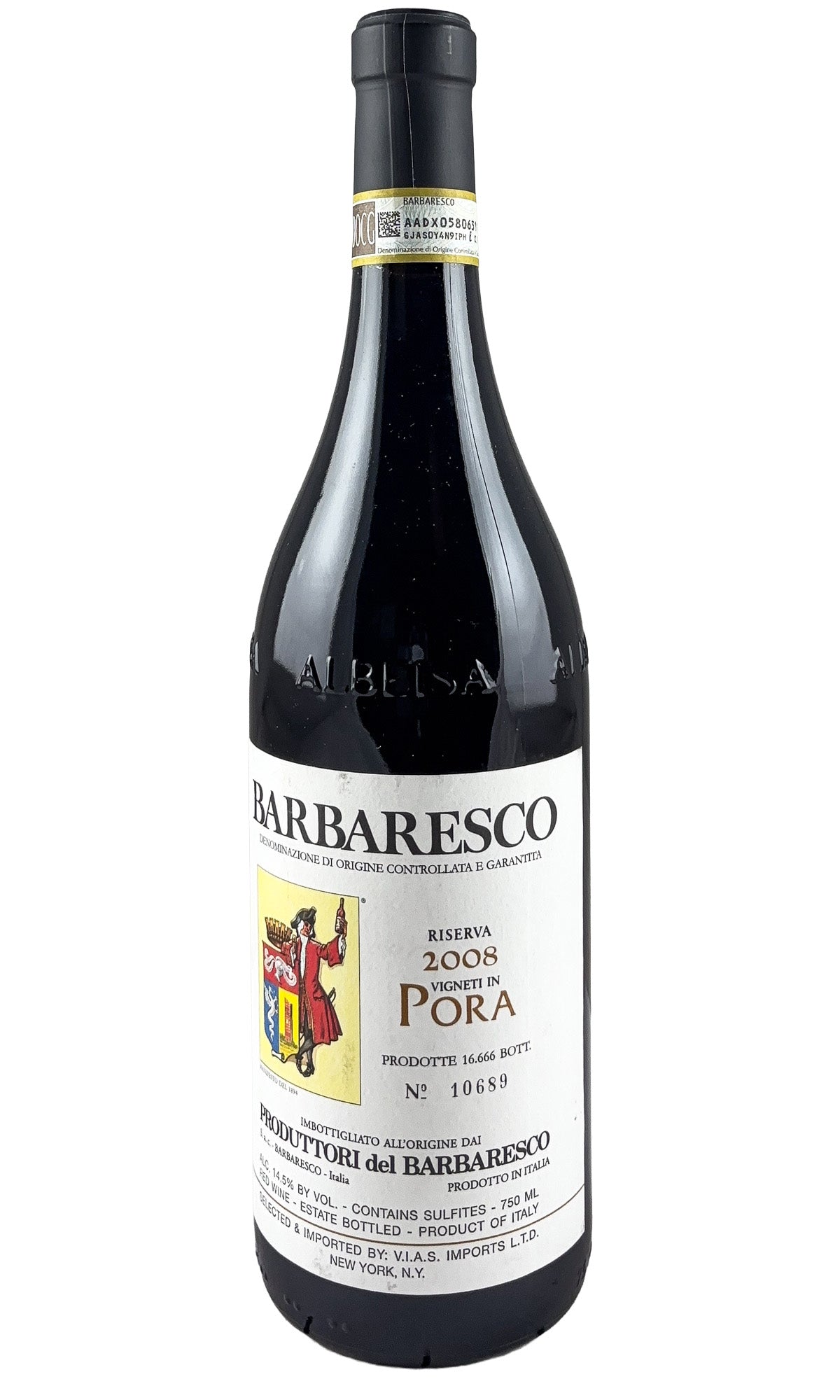 Bottle of Produttori del Barbaresco, Barbaresco Riserva “Pora”, 2008 - Red Wine - Flatiron Wines & Spirits - New York