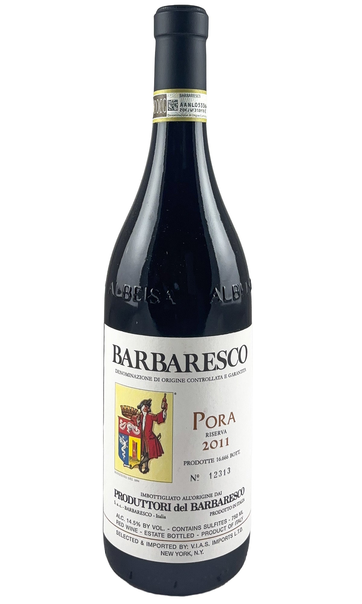 Bottle of Produttori del Barbaresco, Barbaresco Riserva “Pora”, 2011 - Red Wine - Flatiron Wines & Spirits - New York