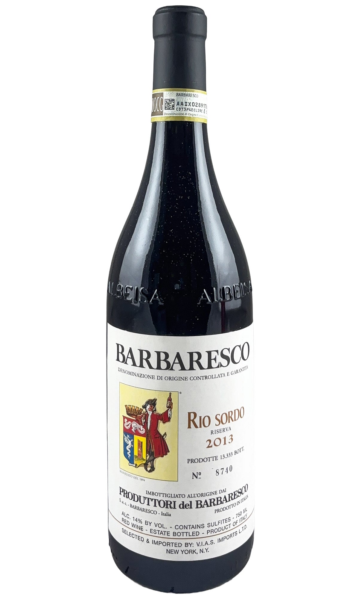 Bottle of Produttori del Barbaresco, Barbaresco Riserva Rio Sordo, 2013 - Red Wine - Flatiron Wines & Spirits - New York