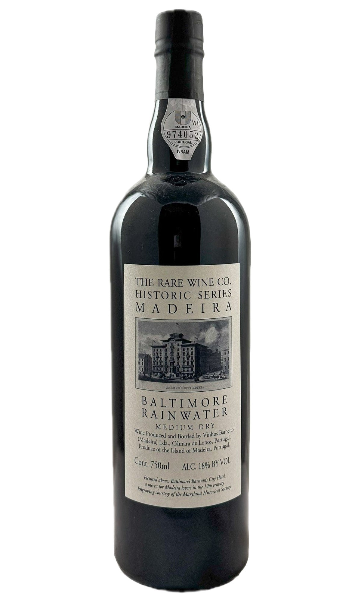 Bottle of Rare Wine Co, Historic Series Madeira Baltimore Rainwater Special Reserve, NV - Fortified Wine - Flatiron Wines & Spirits - New York