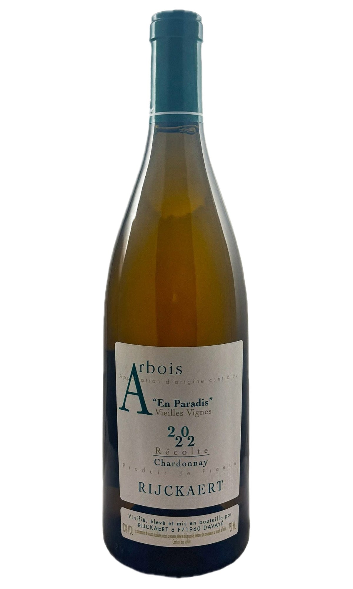 Bottle of Rijckaert, Arbois Chardonnay En Paradis Vieilles Vignes, 2022 - White Wine - Flatiron Wines & Spirits - New York