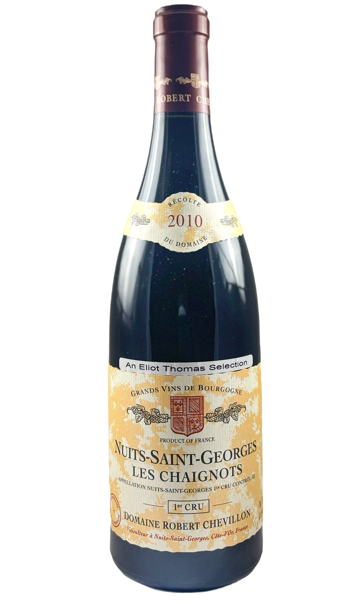 Bottle of Robert Chevillon, Nuits Saint Georges 1er Cru Les Chaignots, 2010 - Red Wine - Flatiron Wines & Spirits - New York
