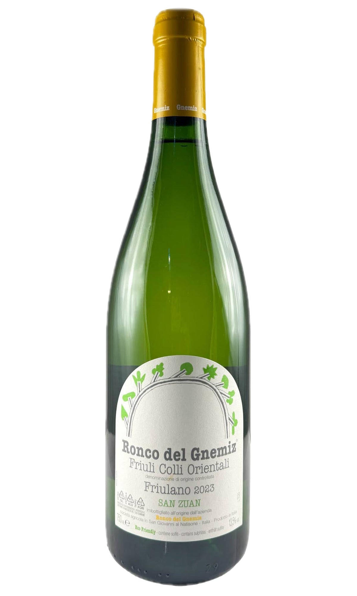 Bottle of Ronco del Gnemiz, Friulano San Zuan, 2023 - White Wine - Flatiron Wines & Spirits - New York