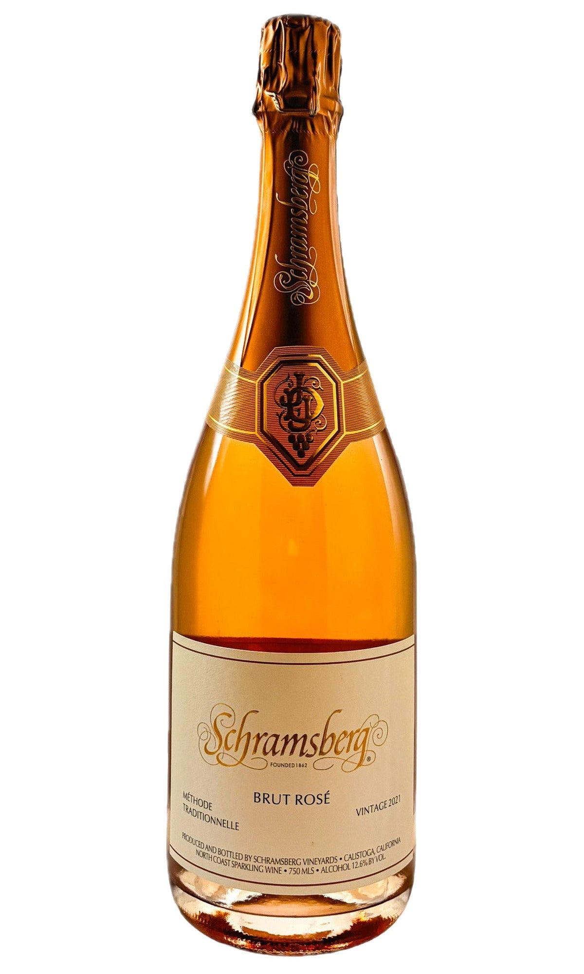 Bottle of Schramsberg Vineyards, Brut Rose, 2021 - Sparkling Wine - Flatiron Wines & Spirits - New York