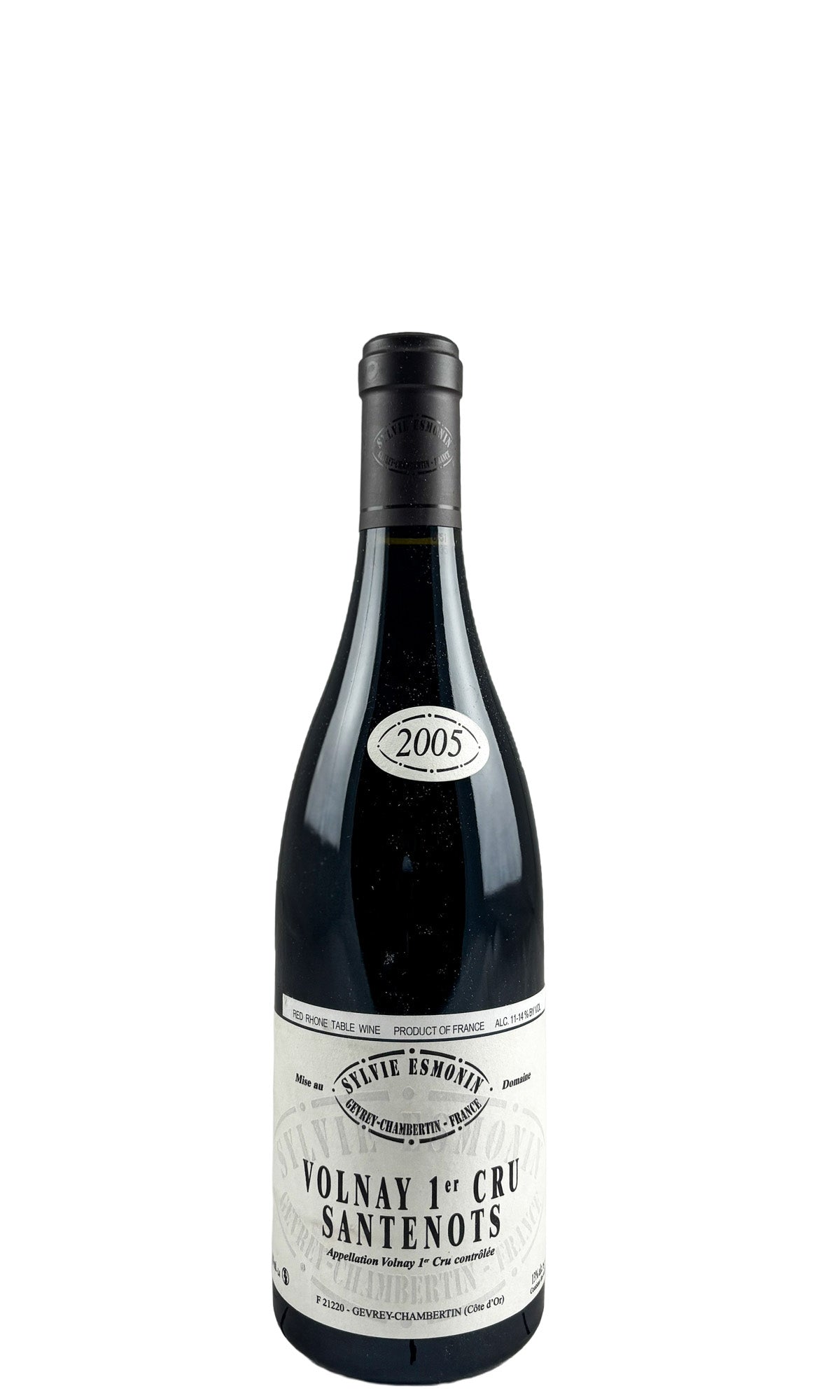 Bottle of Sylvie Esmonin, Volnay 1er Cru Les Santenots, 2005 - Red Wine - Flatiron Wines & Spirits - New York