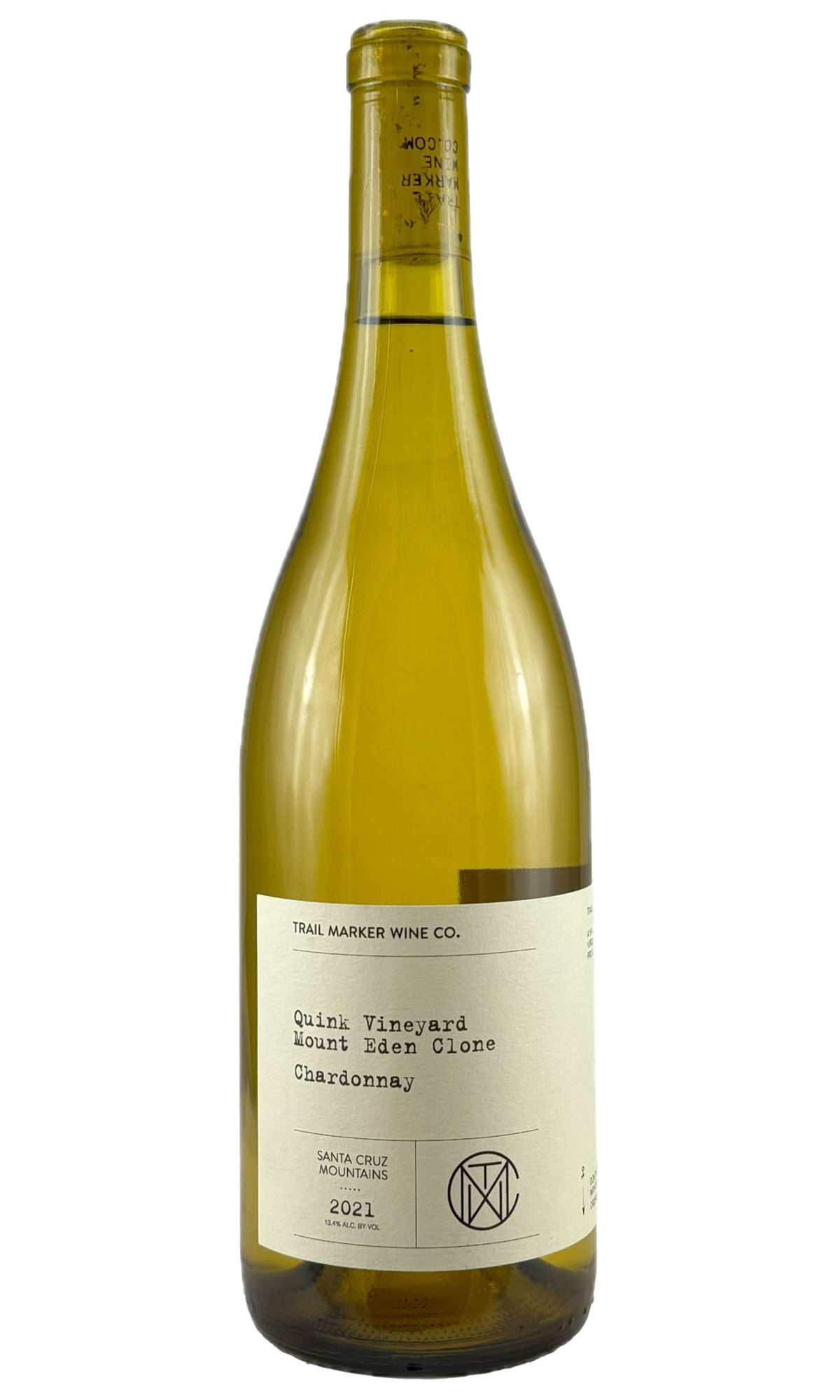 Bottle of Trail Marker, Quink Vineyard Santa Cruz Mtns Chardonnay, 2021 - White Wine - Flatiron Wines & Spirits - New York