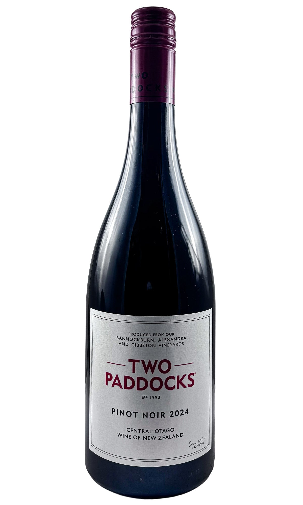 Bottle of Two Paddocks, Pinot Noir, 2024 - Red Wine - Flatiron Wines & Spirits - New York