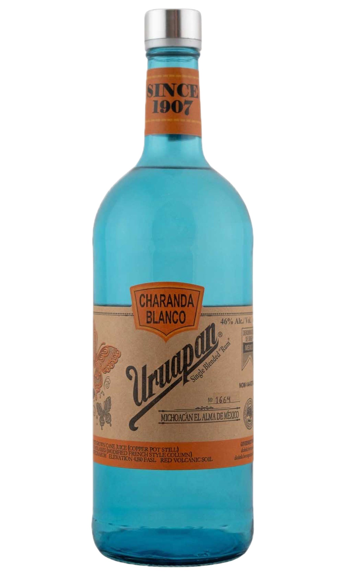 Bottle of Uruapan Charanda, Single Estate Blended Blanco Rum, NV - Spirit - Flatiron Wines & Spirits - New York