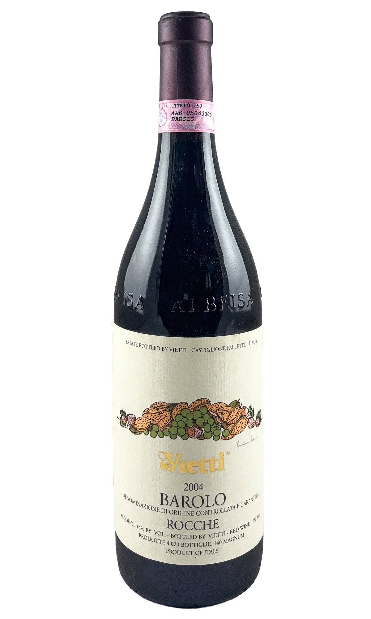 Bottle of Vietti, Barolo Rocche, 2004 - Red Wine - Flatiron Wines & Spirits - New York