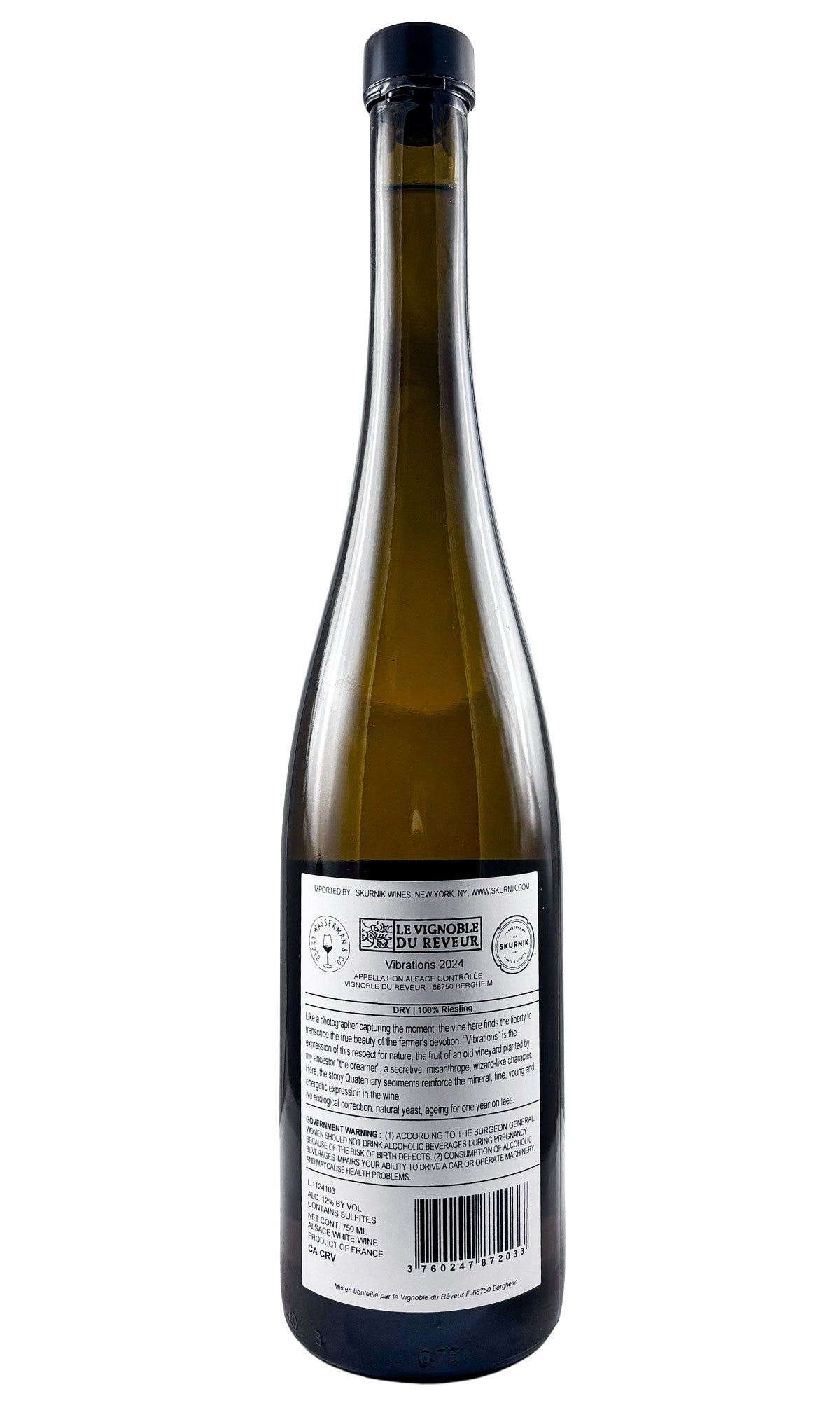 Bottle of Vignoble du Reveur, Alsace Blanc "Vibrations", 2024 - White Wine - Flatiron Wines & Spirits - New York