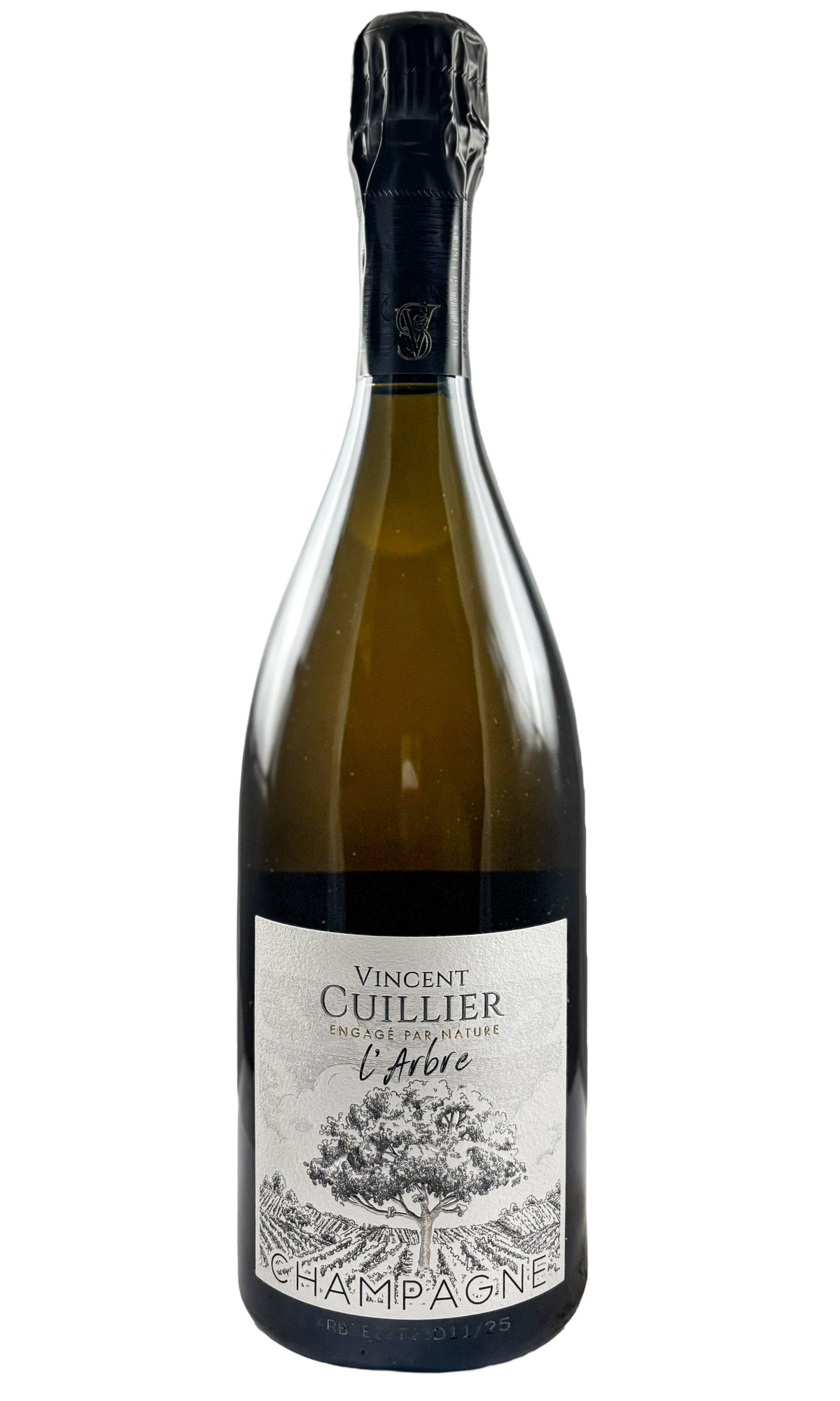 Bottle of Vincent Cuillier, Chamagne L'Arbre Blanc de Noirs Brut Nature, 2022 - Sparkling Wine - Flatiron Wines & Spirits - New York