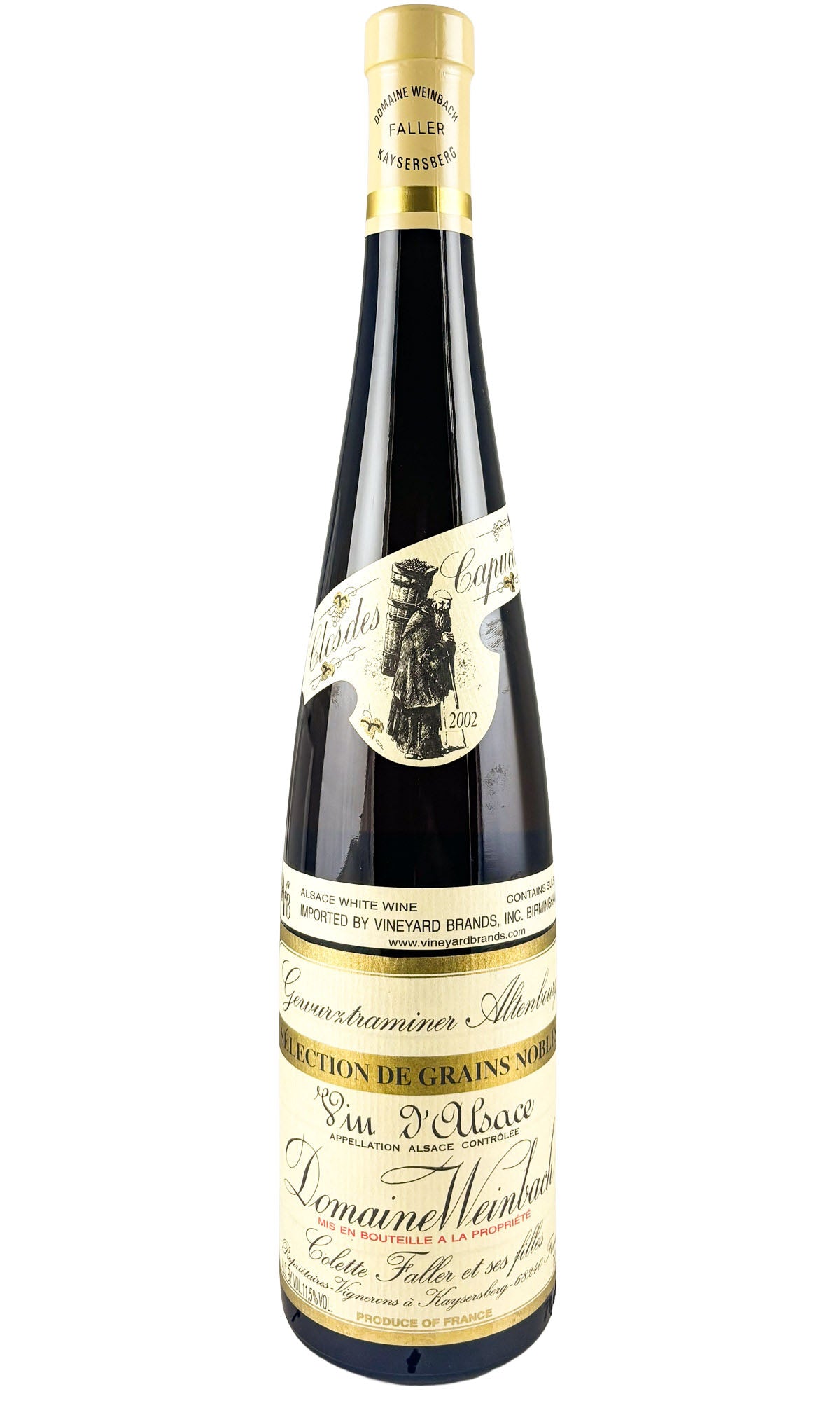 Bottle of Weinbach, Gewurztraminer Altenbourg Sélection des Grains Nobles "Cuvee des Capucins", 2002 - White Wine - Flatiron Wines & Spirits - New York