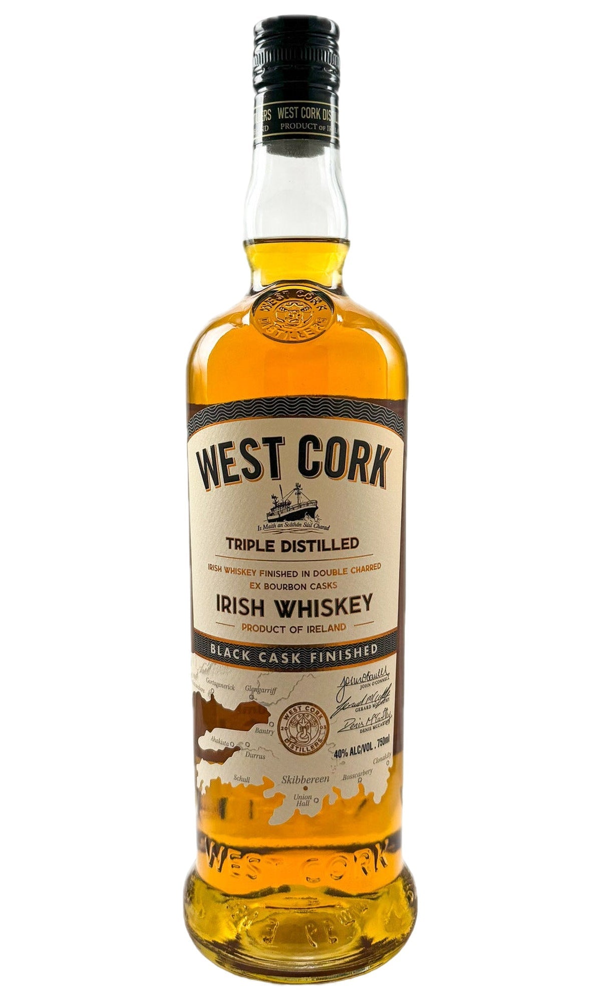 Bottle of West Cork Distillers, Black Cask Finished Blended Irish Whiskey - Spirit - Flatiron Wines & Spirits - New York