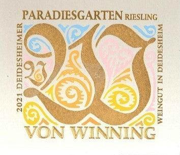 Bottle of von Winning, Paradiesgarten Riesling Erste Lage Trocken, 2024 (Pre-Arrival, ETA Late Fall 2026) - White Wine - Flatiron Wines & Spirits - New York