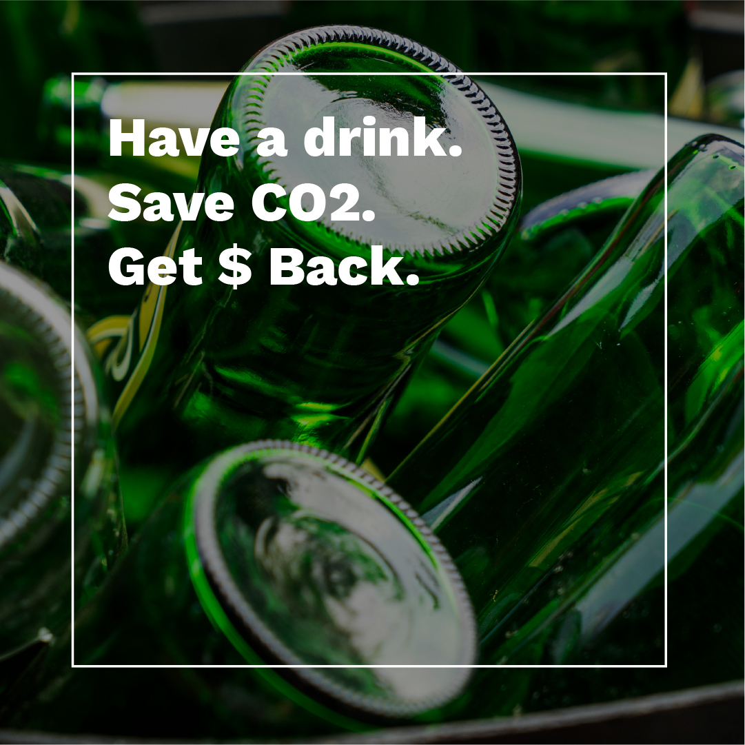 Reduce CO2, Drink Wine, and Get $2 Back by Returning Bottles!