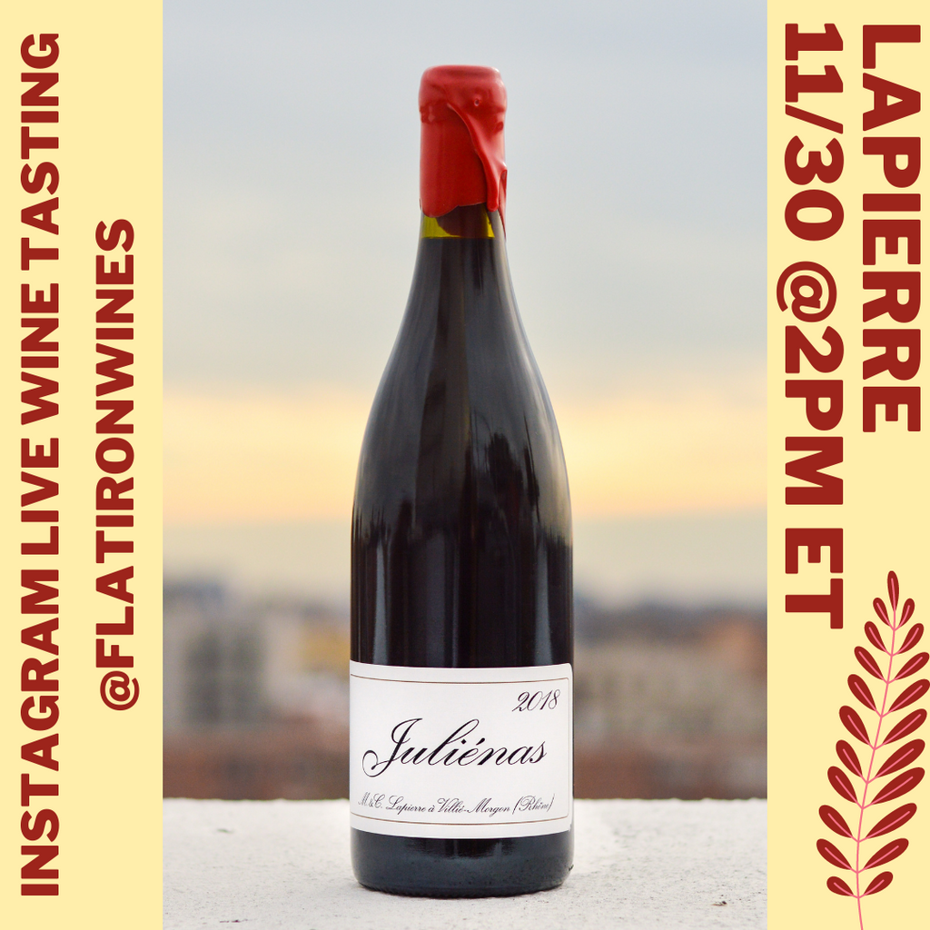 LIVE Lapierre Virtual Wine Tasting -- TODAY!