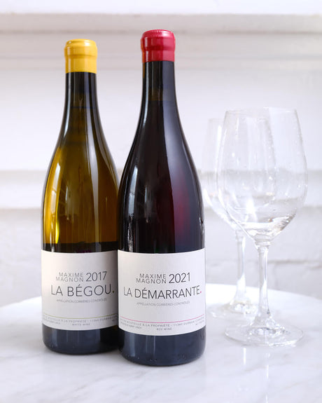 Stylized image of Maxime Magnon bottles