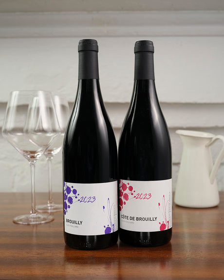 Stylized image of Foillard bottles