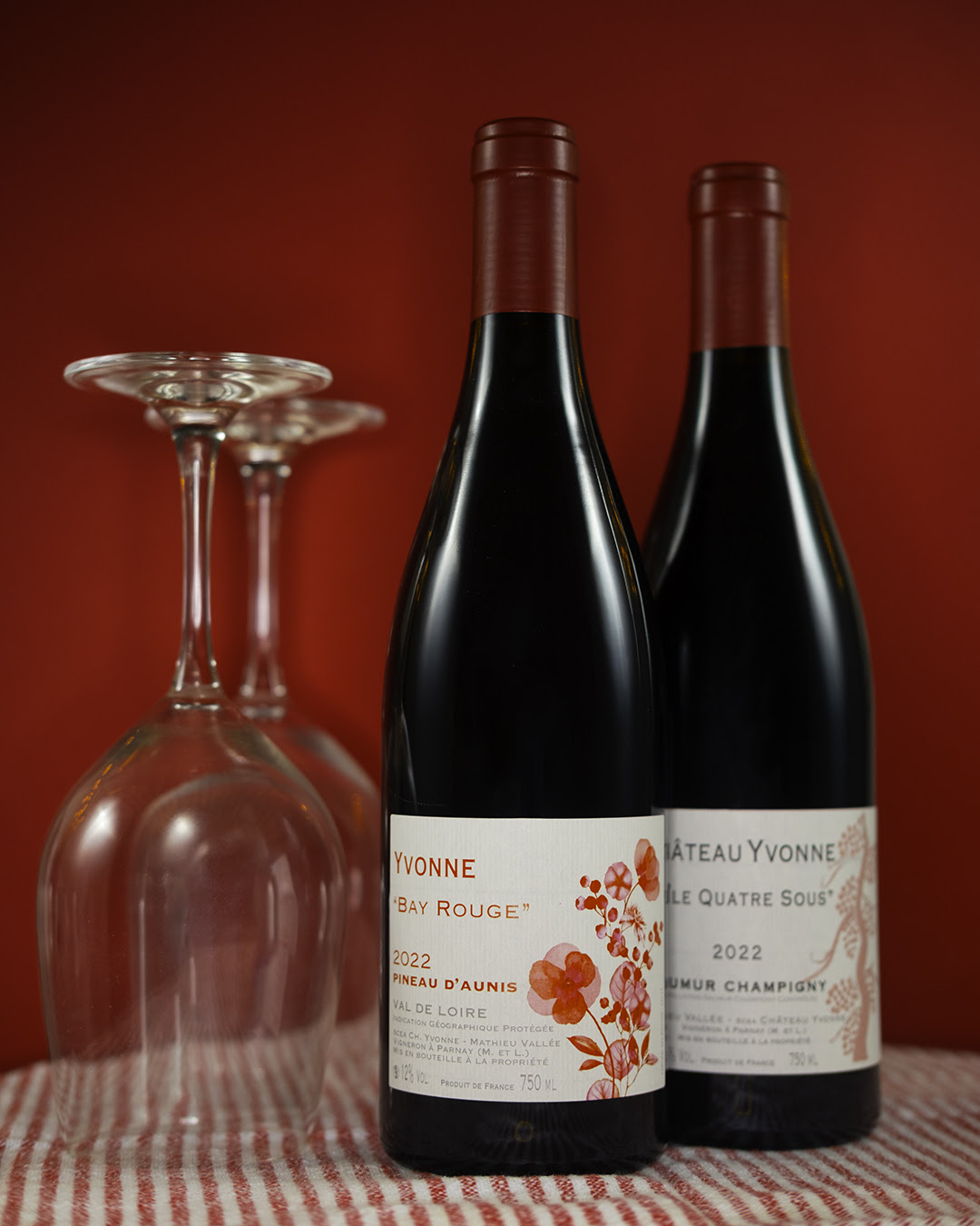 Stylized image of Chateau Vyonne bottles