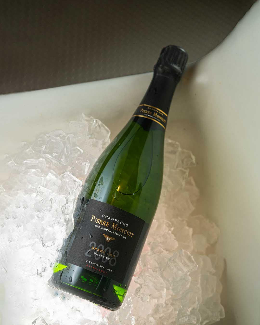 Pierre Moncuit bottle on ice
