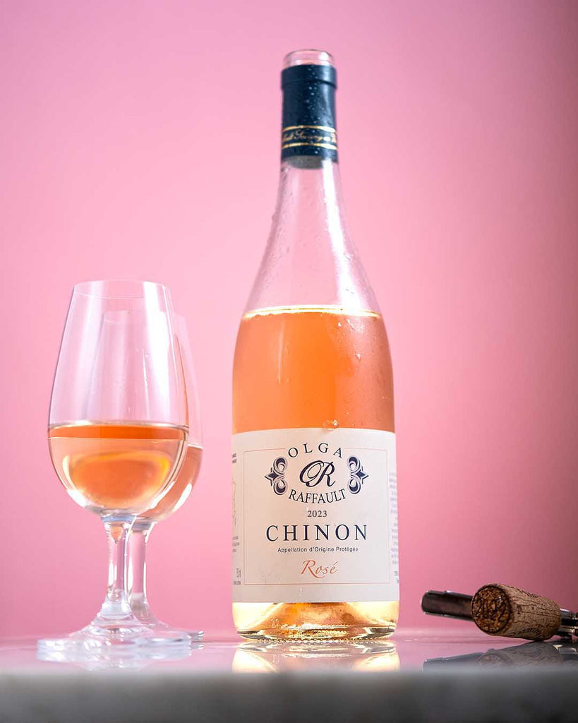 Stylized image of Olga Raffault Chinon Rose