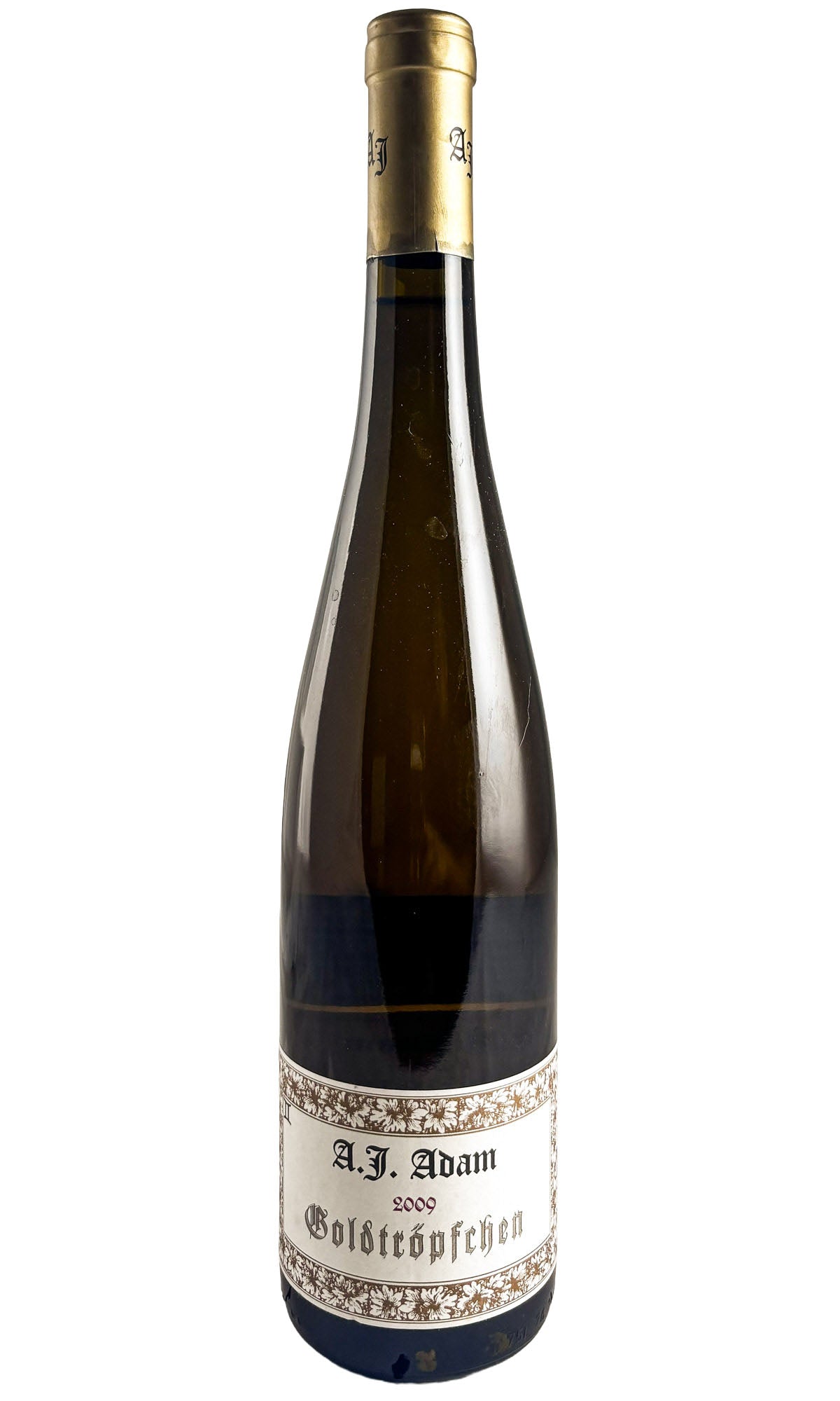 Bottle of AJ Adam, Dhroner Goldtröpfchen Riesling Grosses Gewächs, 2009 (Old signs of seepage) - White Wine - Flatiron Wines & Spirits - New York