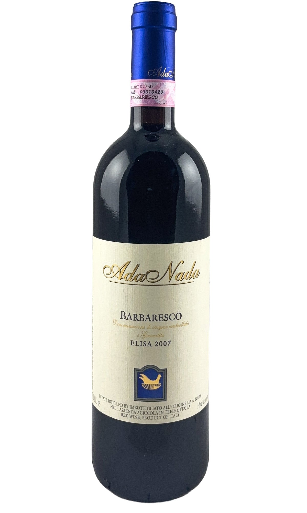 Bottle of Ada Nada, Barbaresco Elisa', 2007 - Red Wine - Flatiron Wines & Spirits - New York