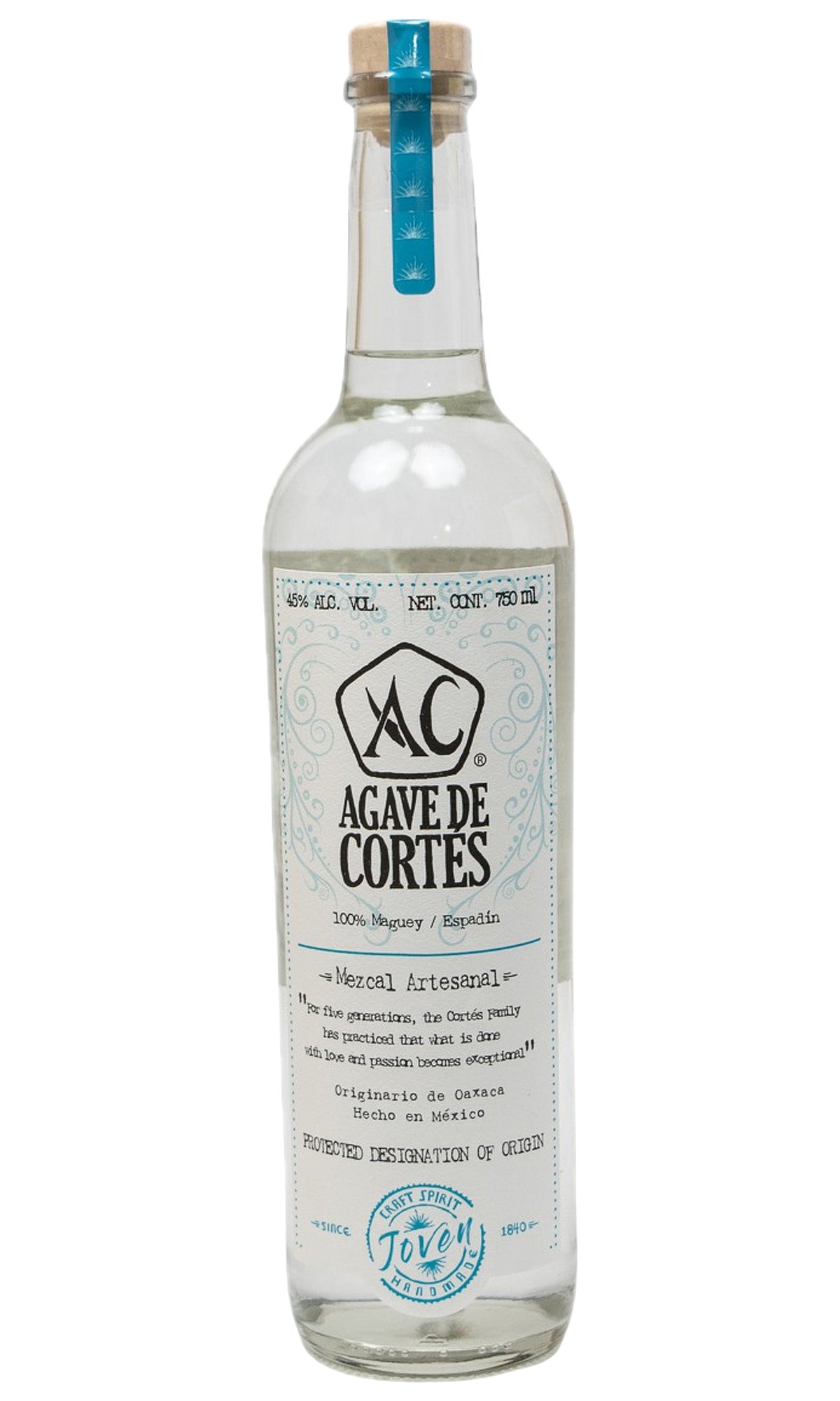Bottle of Agave de Cortes, Mezcal Joven - Spirit - Flatiron Wines & Spirits - New York