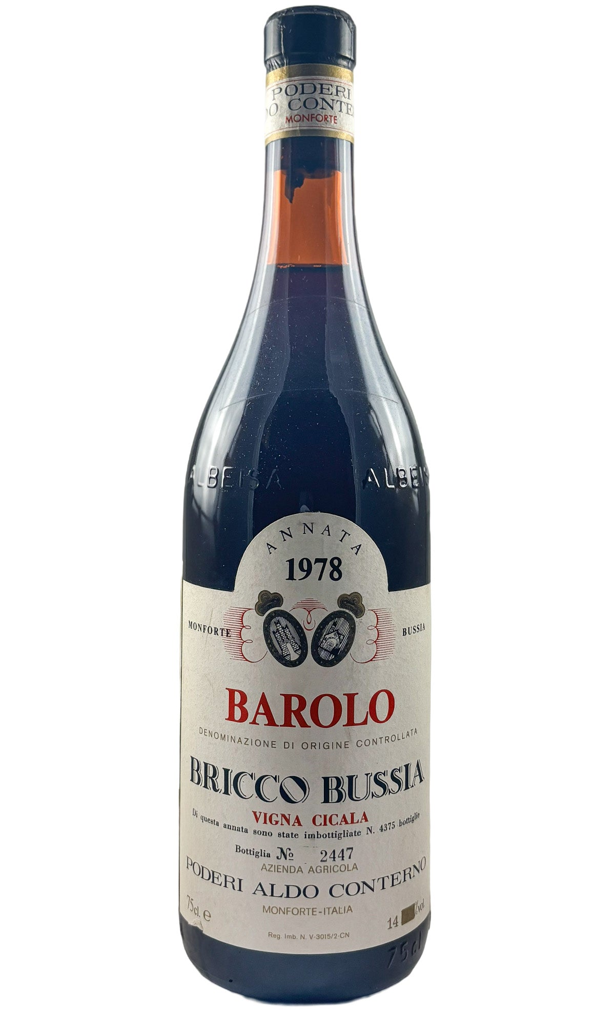 Bottle of Aldo Conterno, Barolo Bricco Bussia Vigna Cicala, 1978 - Red Wine - Flatiron Wines & Spirits - New York