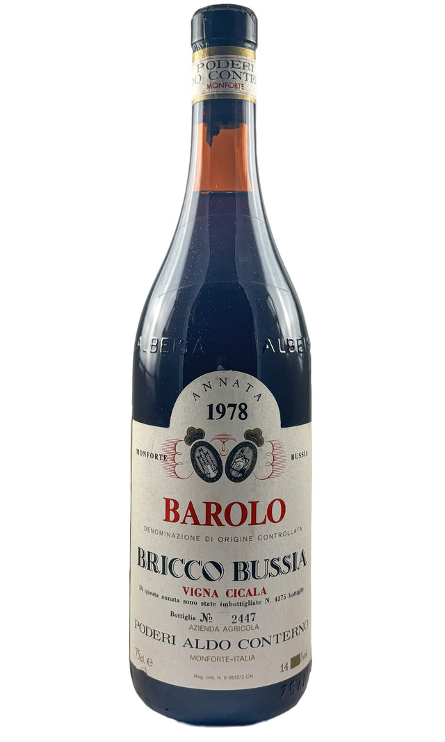 Bottle of Aldo Conterno, Barolo Bricco Bussia Vigna Cicala, 1978 - Red Wine - Flatiron Wines & Spirits - New York