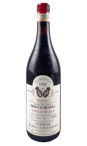 Bottle of Aldo Conterno, Barolo Bussia Cicala, 1982 - Red Wine - Flatiron Wines & Spirits - New York