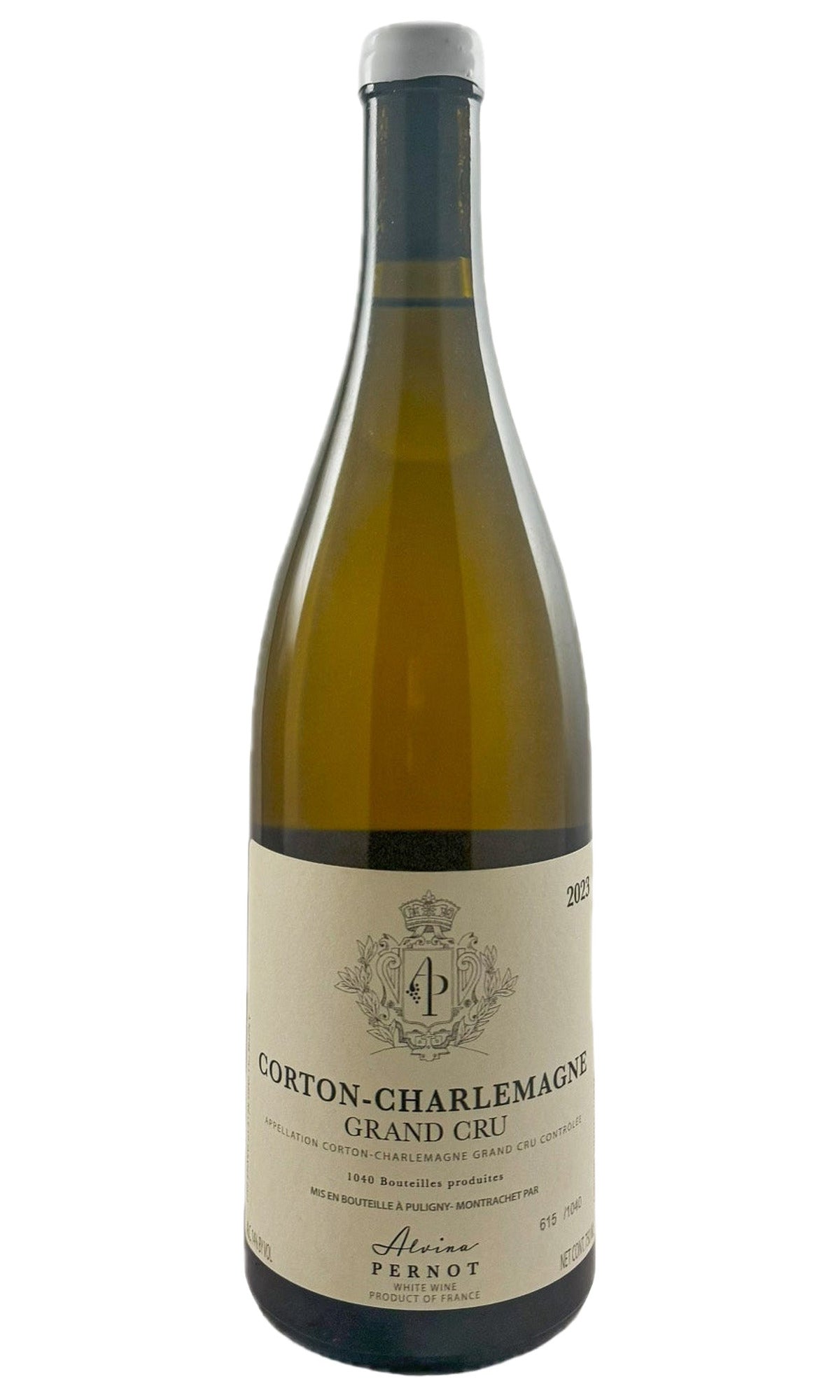 Bottle of Alvina Pernot, Corton-Charlemagne Grand Cru, 2023 - White Wine - Flatiron Wines & Spirits - New York