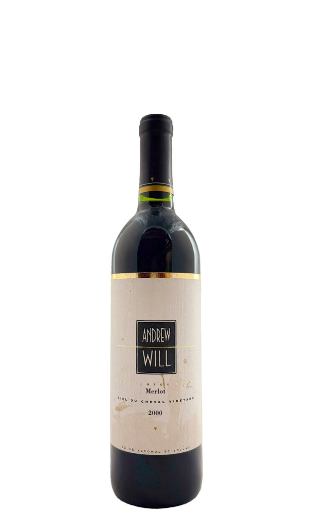 Bottle of Andrew Will, Merlot Ciel du Cheval Vineyard, 2000 - Red Wine - Flatiron Wines & Spirits - New York